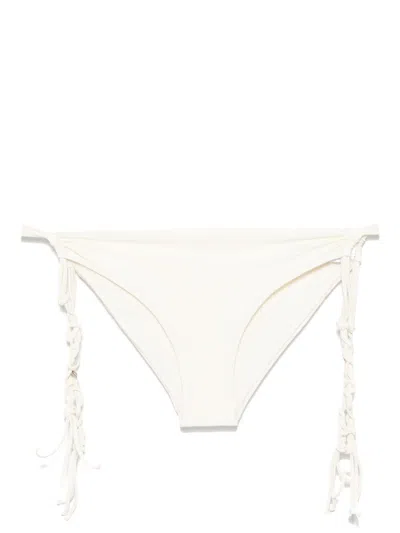 Jil Sander Tangle Bikini Bottoms In White