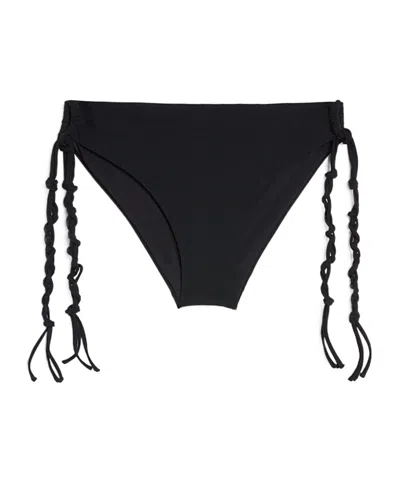 Jil Sander Tangle Bikini Slip In Black