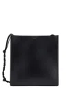 Jil Sander Leather Shoulder Bag In Black