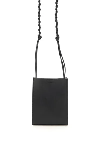 Jil Sander Tangle Crossbody Bag In Black Leather