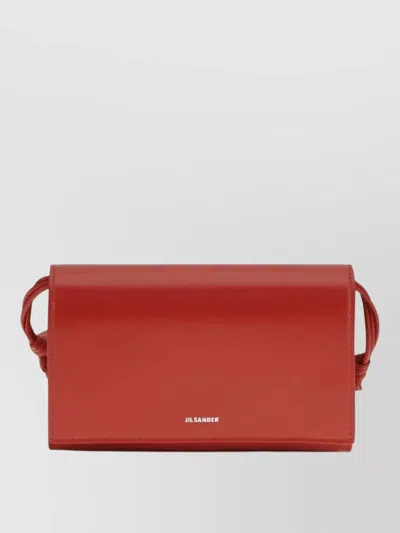 Jil Sander Tangle Crossbody Wallet Braided Handle Rectangle