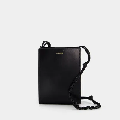 JIL SANDER TANGLE HOBO BAG - JIL SANDER - LEATHER - BLACK
