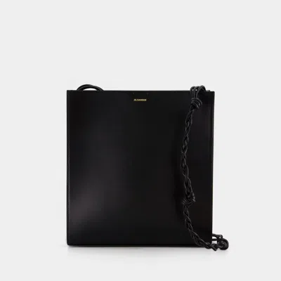 JIL SANDER TANGLE HOBO BAG - JIL SANDER - LEATHER - BLACK