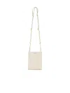 Jil Sander Tangle Rings Crossbody Bag In Ivory