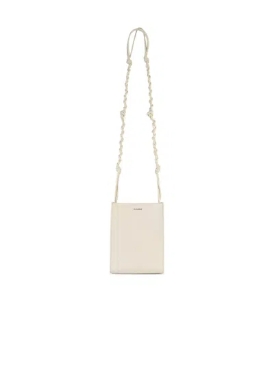 Jil Sander Tangle Rings Crossbody Bag In White
