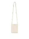 Jil Sander Tangle Rings Crossbody Bag In Blanco