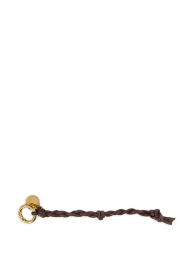 Jil Sander Tangle Keyring In Brown