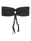 Jil Sander Tangle Knot-detail Bandeau Bikini Top In Black