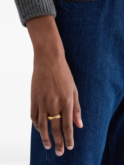 Jil Sander Tangle Ring Mit Knoten In Yellow