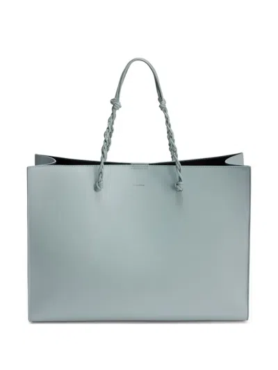 Jil Sander Tangle Knotted Leather Tote Bag In Green