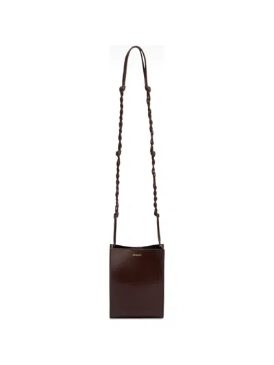 JIL SANDER TANGLE 皮质斜挎包