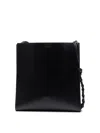 Jil Sander Braided-strap Leather Shoulder Bag In Black