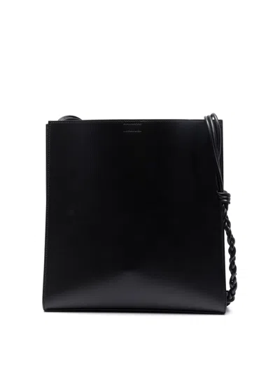 JIL SANDER TANGLE LEATHER CROSSBODY BAG
