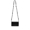 Jil Sander Tangle Wallet With Shoulder Strap In Black