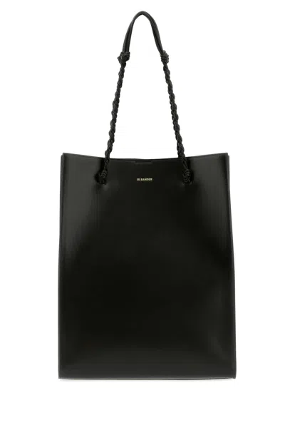 JIL SANDER JIL SANDER TANGLE LEATHER SHOPPING HANDBAG 27CM X 35CM X 10CM