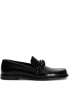 Jil Sander Tangle Loafers In Black