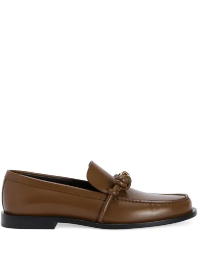 Jil Sander Tangle Loafers In Brown