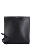 Jil Sander Tangle Medium Black Leather Shoulder Bag