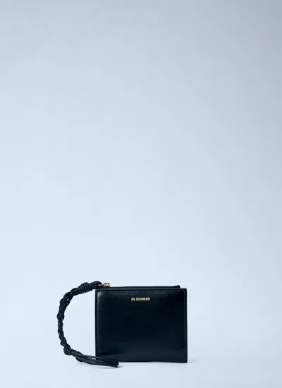 Jil Sander Tangle Mini Wallet In Black