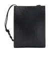 Jil Sander Braided-strap Leather Shoulder Bag In Black