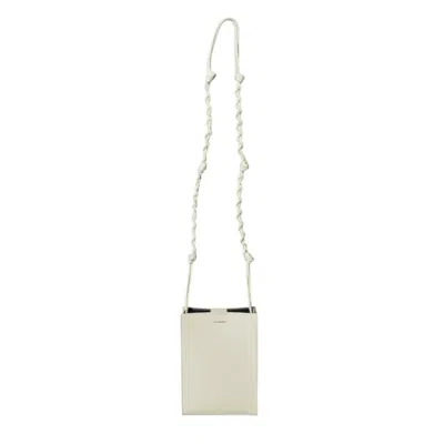 Jil Sander Tangle Small Cream Leather Shoulder Bag In Multi