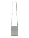 Jil Sander Tangle Structured Small Shoulder Bag In Grey
