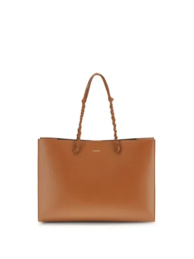 Jil Sander Tangle Tote Bag In Brown