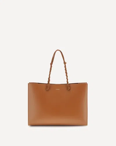 Jil Sander Tangle Tote Bag In Brown