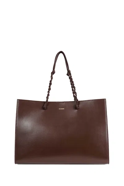 Jil Sander Tangle Tote Bag In Brown