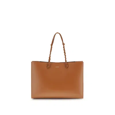 Jil Sander Tangle Tote Bag In Brown