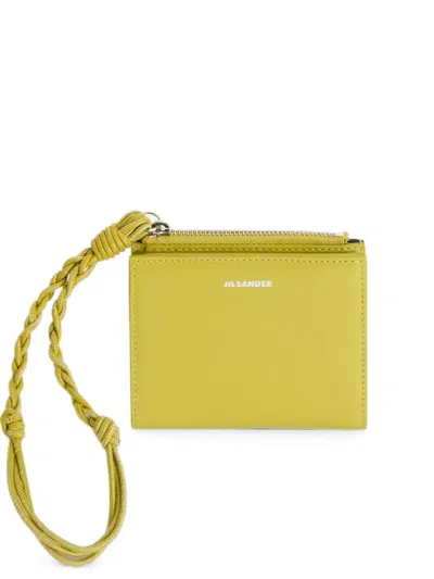 Jil Sander 탱글 미니 지갑 In Green