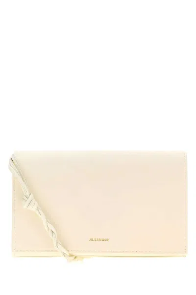 Jil Sander Tote Bag Woman Color White In Neutral