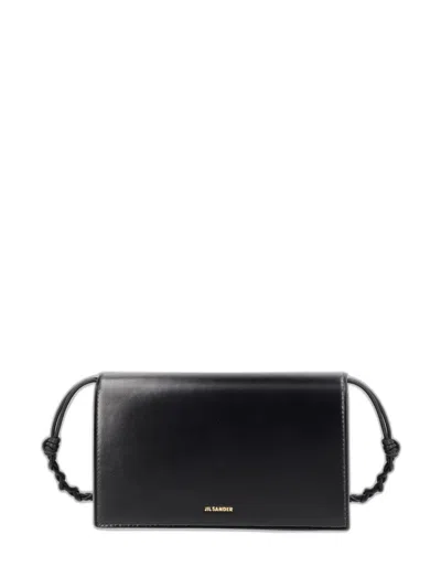 Jil Sander Tangle Wallet With Logo In Black