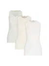 Jil Sander Tank Top Set Of 3 - White & Cream