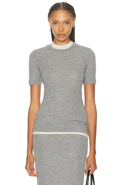 Jil Sander Tank Top Tee In Gray
