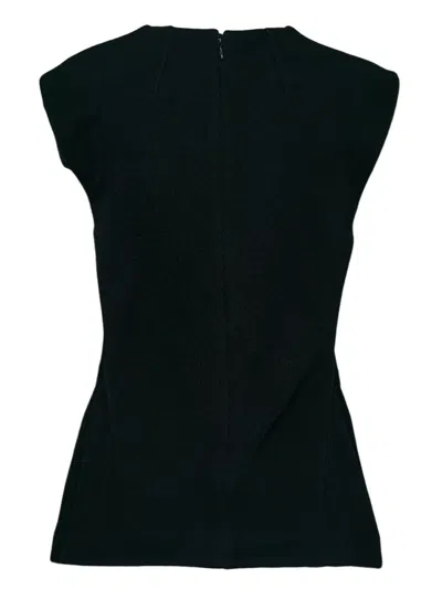 Jil Sander Tank Top With Knot In Blue