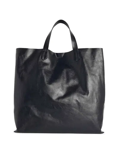 Jil Sander Tape Medium Tote Bag In Black