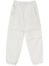 Jil Sander Trousers Cotton Drawstring Cuffs In White