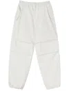 Jil Sander Trousers Cotton Drawstring Cuffs In White