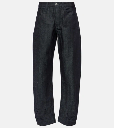 Jil Sander Tapered Cropped Mid-rise Jeans In Magnet