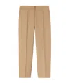 Jil Sander Tapered Cropped Trousers In Nude