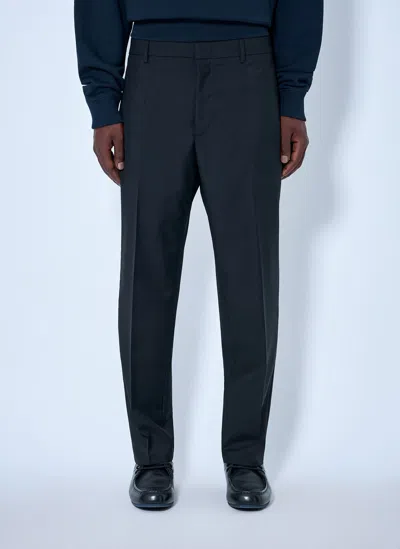 Jil Sander Tapered Cropped-leg Trousers In Blue