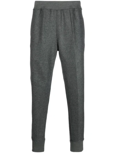Jil Sander Tapered Leg Casual Trousers With Elasticated Waistband In Gray