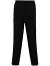 Jil Sander Relaxed Fit Cropped Leg Pants In Black
