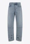 Jil Sander Structured Jeans In Blue