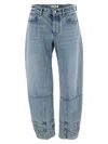Jil Sander Structured Jeans In Blue
