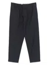 Jil Sander Navy Blue Cotton Pants In ブルー