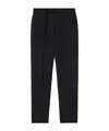 Jil Sander Black Wool Tapered Trousers In Black