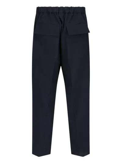 Jil Sander Tapered Pants In Blue