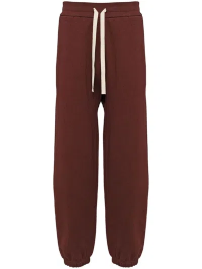 Jil Sander + Tapered Sweatpants In Brown